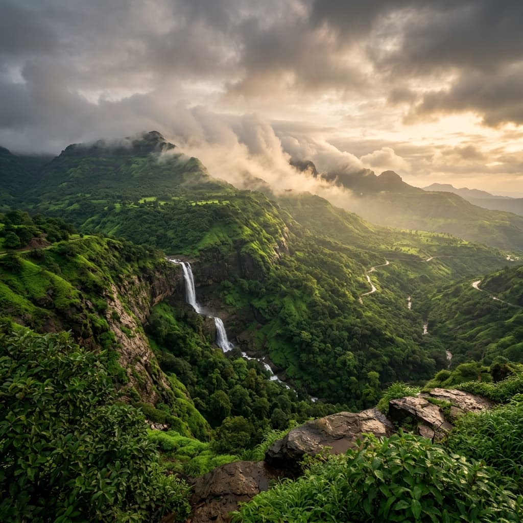 Lonavala mountains and valley